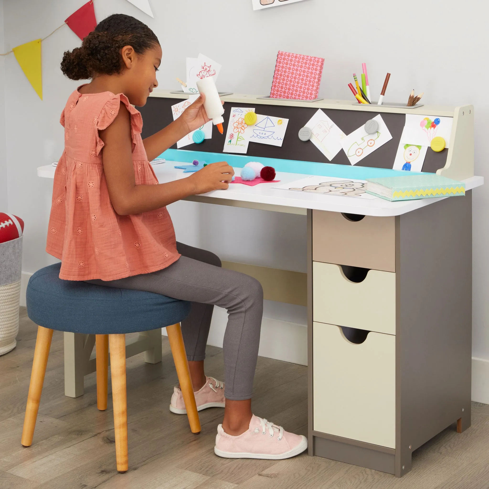 2-in-1 Chalkboard Desk