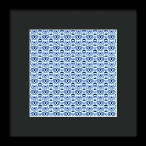 Dawn Blue Maille Framed Print