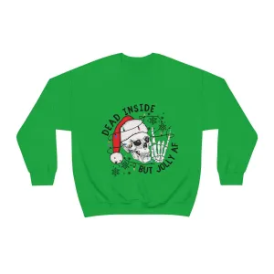 Dead Inside But Jolly AF Unisex Heavy Blend™ Crewneck Sweatshirt