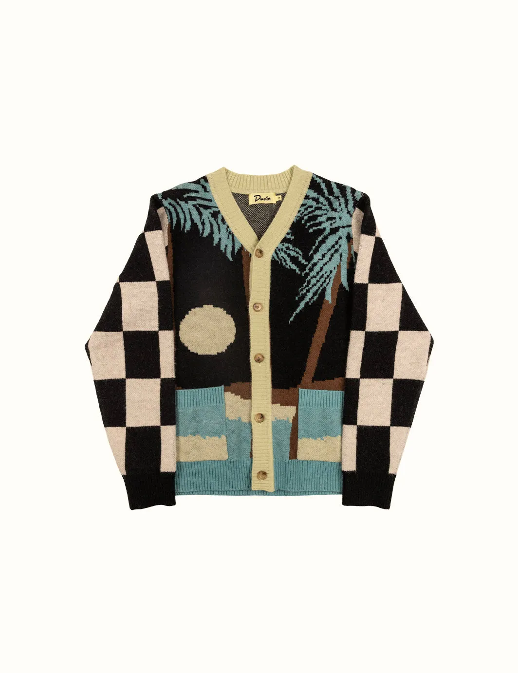 Duvin Design Company Tropical Cardigan - BLACK