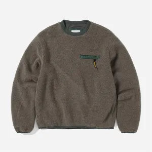 GORE-TEX WINDSTOPPER® Wool Fleece Crewneck - Mud