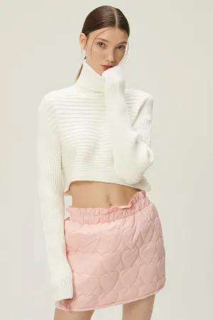 Hannah High Neck Ribbed Sweater