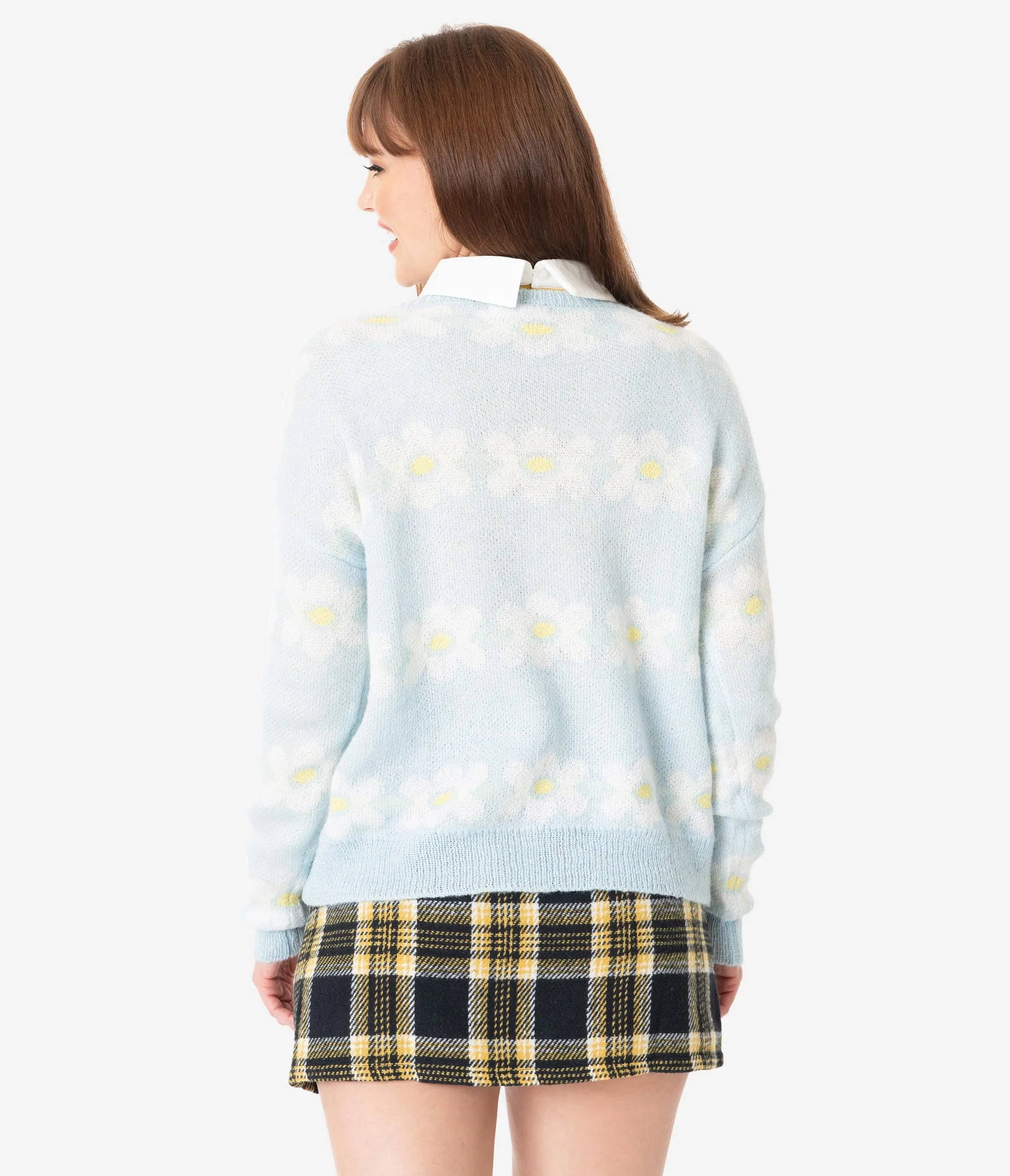 Light Blue & Daisy Chain Sweater