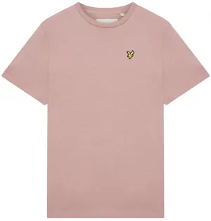 Lyle and Scott Mens Plain T Shirt Hutton Pink