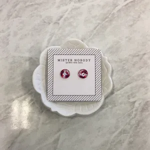 'MISTER NOBODY' Earring - Red & White Flowers