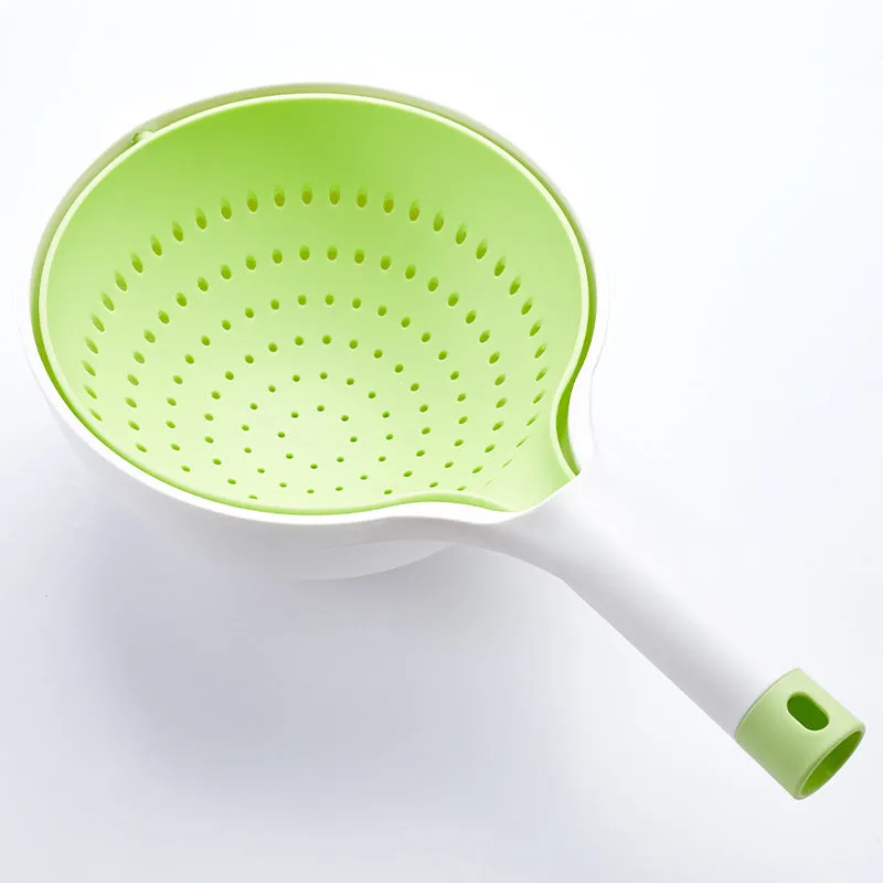 Multifunctional Drain Bowl Household Kitchen Dish Basin Drain Basket Plastic Creative Vegetable Fruits Food Colander Baskets