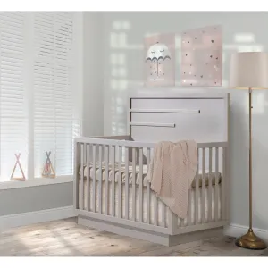 Natart Como 5-in-1 Convertible Crib with Horizontal Moulding