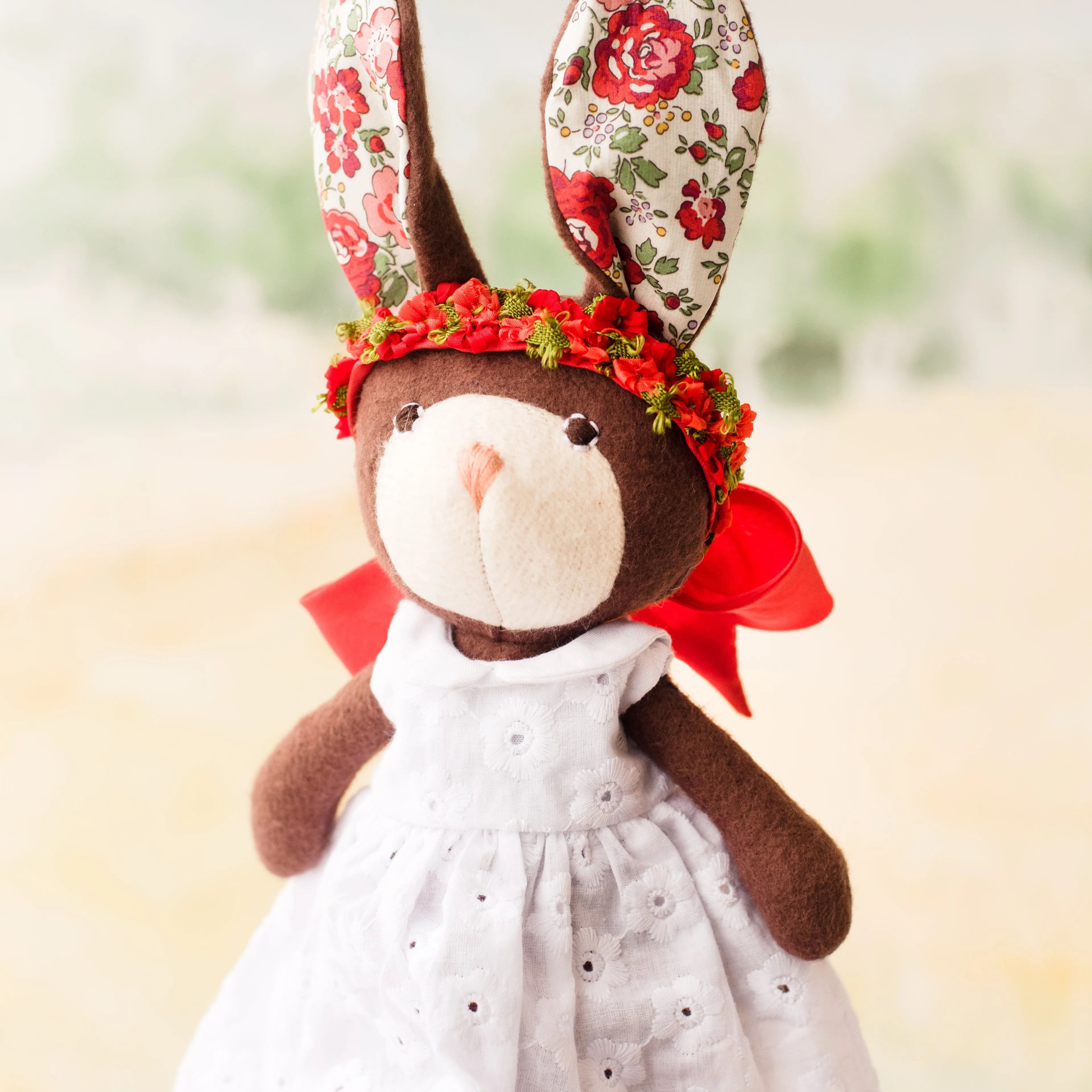 Poppy Blossom Flower Crown for Dolls