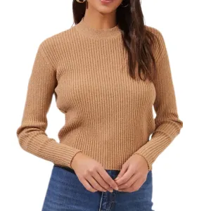 Prescott Backless Sweater - Camel.