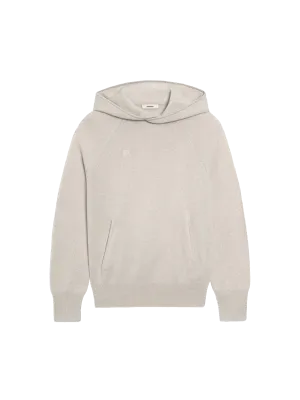 Recycled Cashmere Hoodie—oatmeal