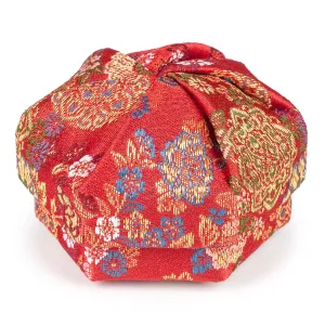 Red Floral Traditional Japanese Jewellery Box