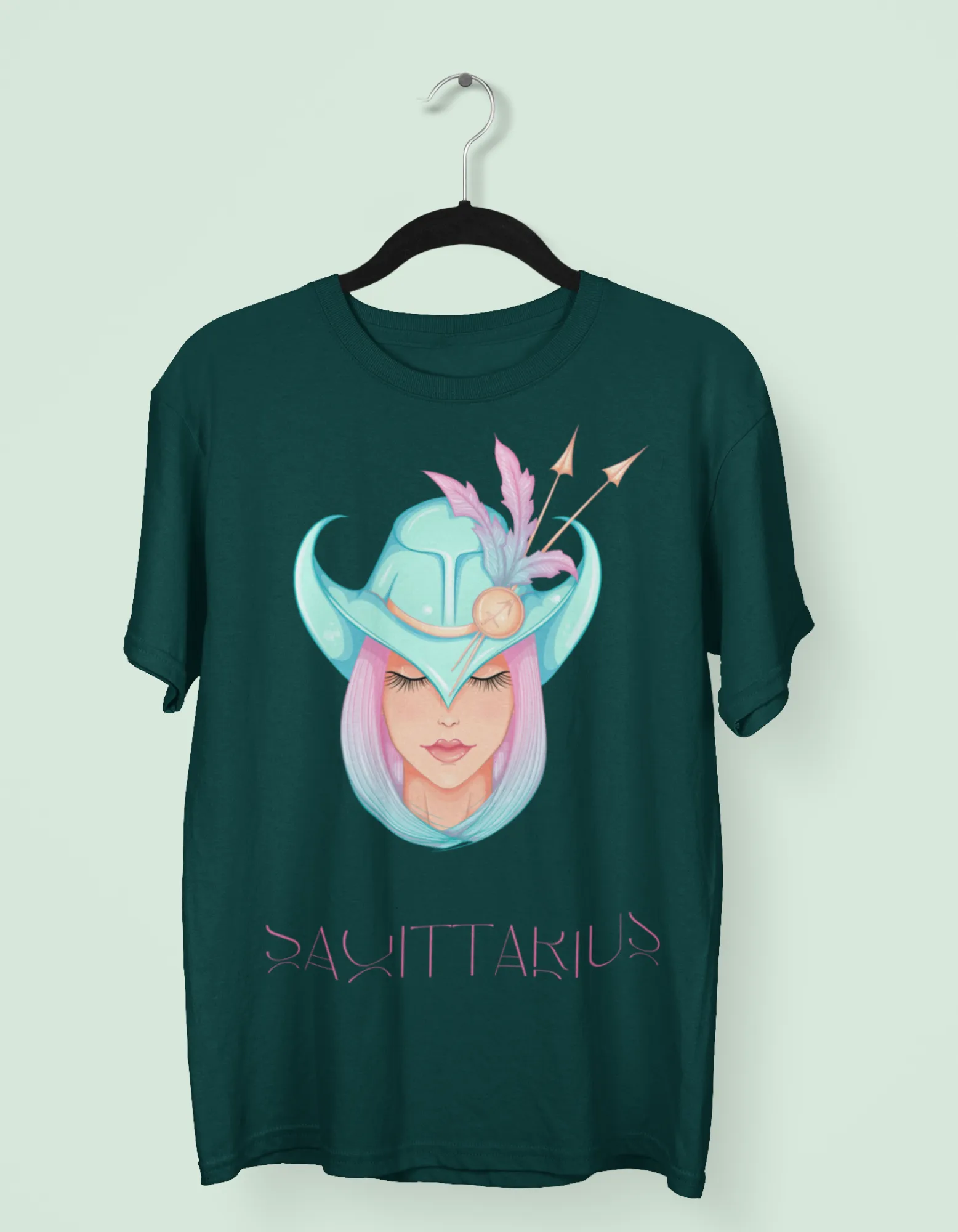 Sagittarius Zodiac Graphic Printed Oversized T-Shirt For Women