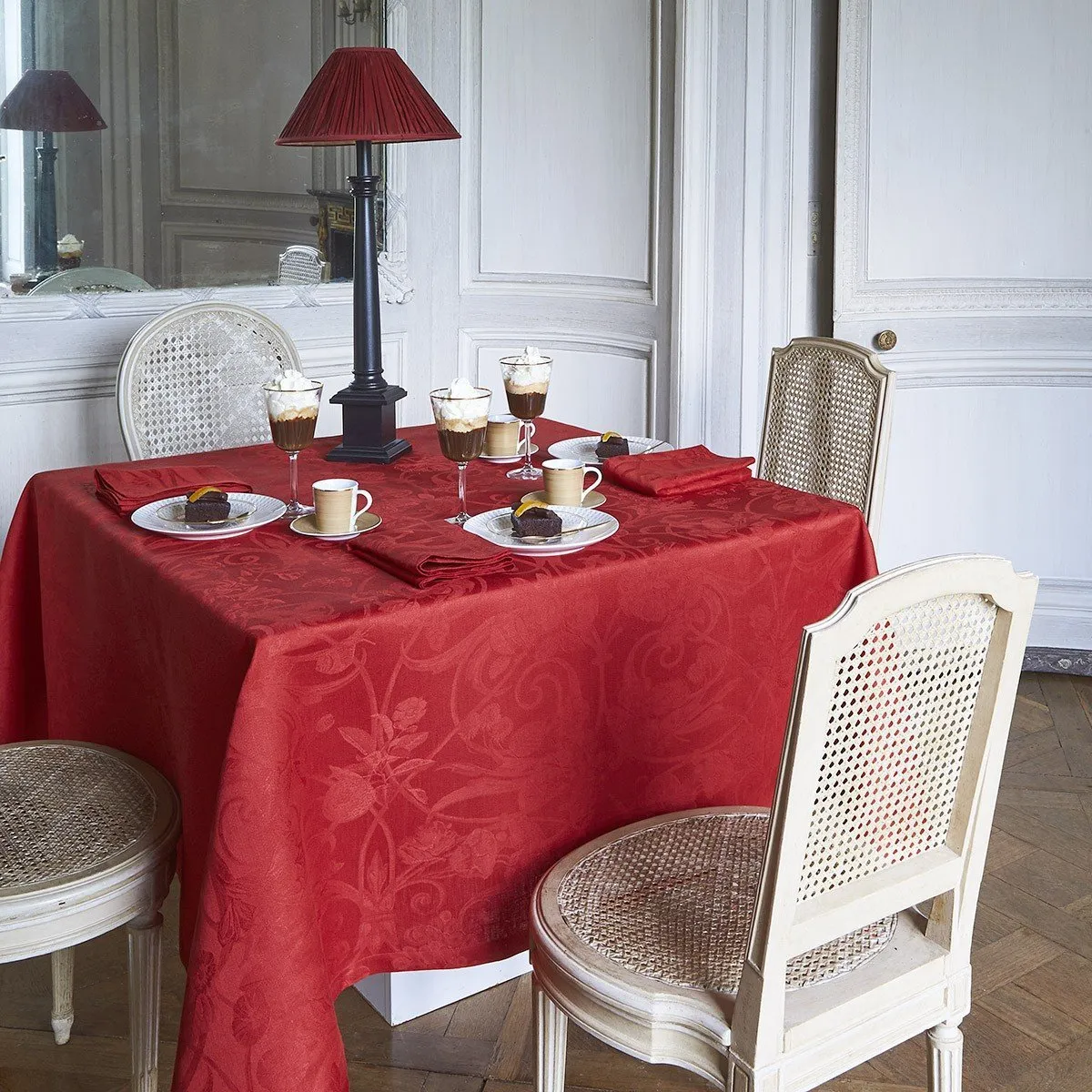 Tivoli Table Linens in Velvet Red