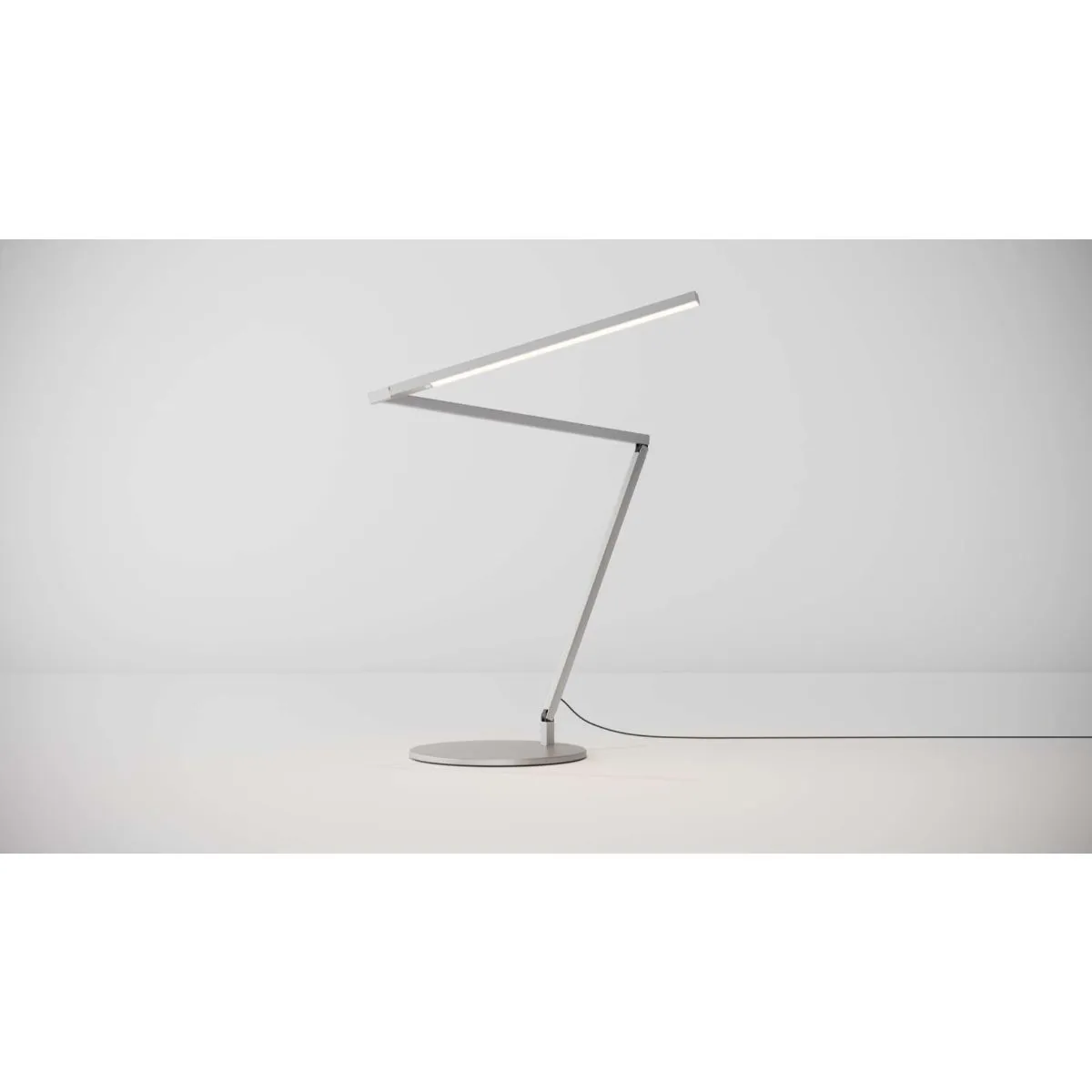 Z-Bar Gen 4 Silver Modern Neutral White LED Desk Lamp